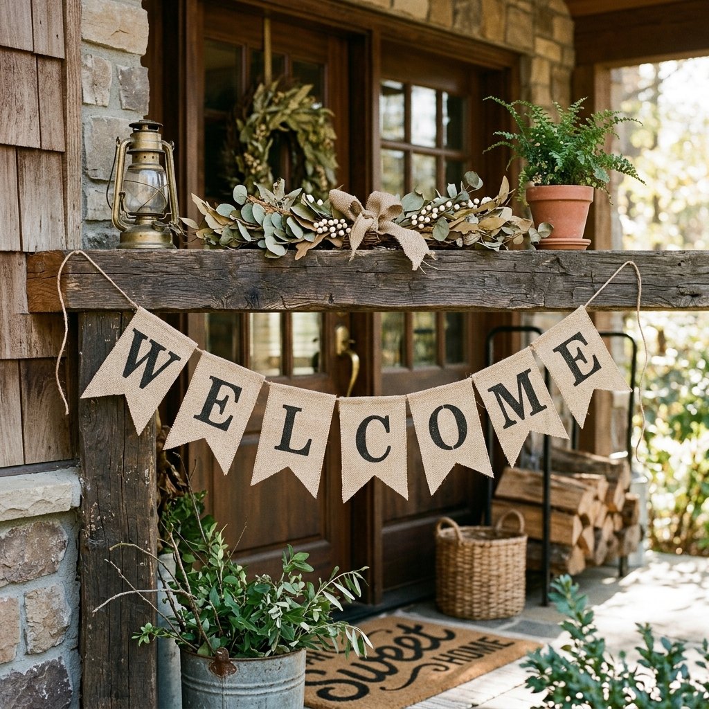Personalized Burlap Banner
